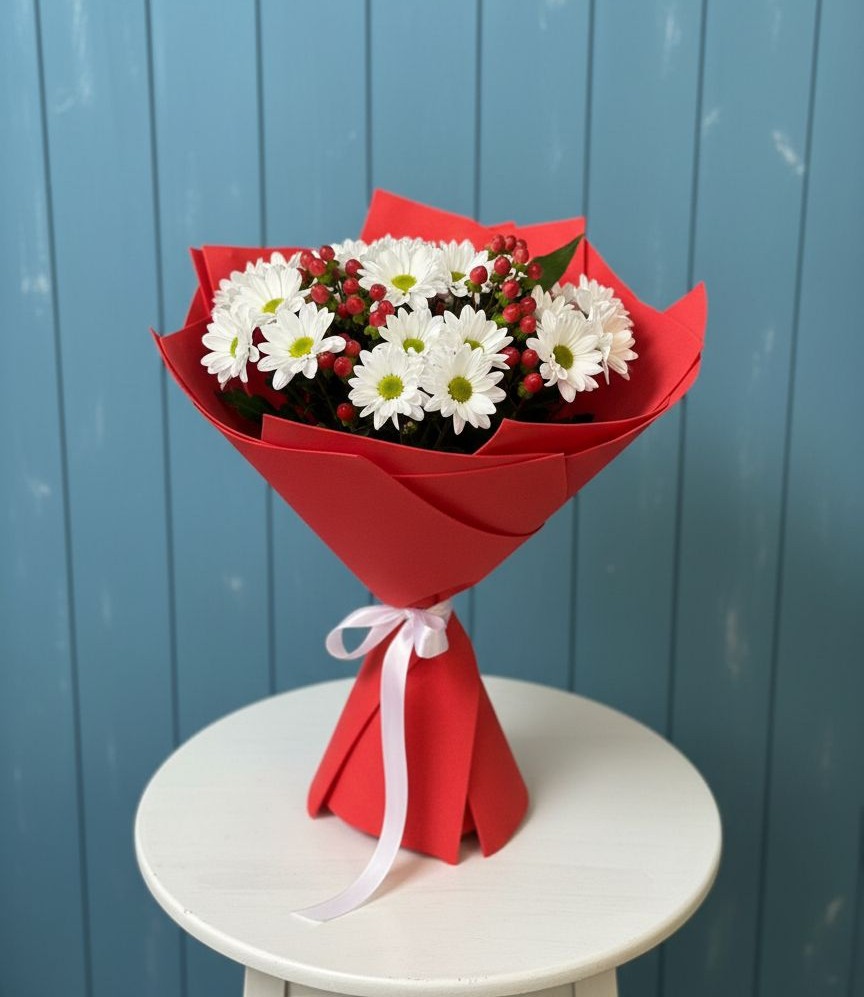 Букет цветов из: Хризантемы в Новый Адыгея