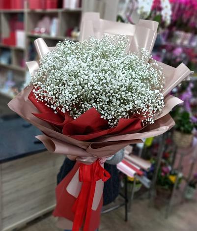 Букет цветов из: Гипсофила в Новый Адыгея