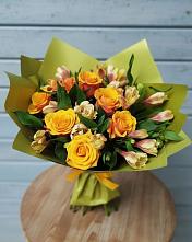 Букет цветов из:  Альстромерии и Розы #REPLACE_PRED# Новый Адыгея