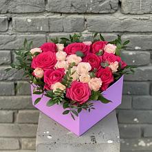 Цветочная композиция из Розы в коробке в Новый Адыгея