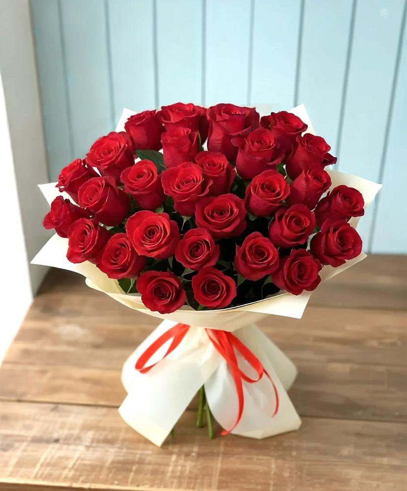 Букет 29 Красных роз в Новый Адыгея