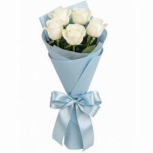Букет 5 Белых роз Проуд #REPLACE_PRED# Новый Адыгея