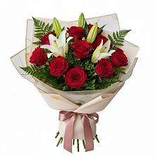 Букет цветов из:  Лилии и Розы #REPLACE_PRED# Новый Адыгея