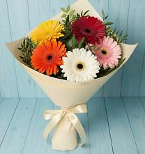 Букет цветов из:  Герберы #REPLACE_PRED# Новый Адыгея