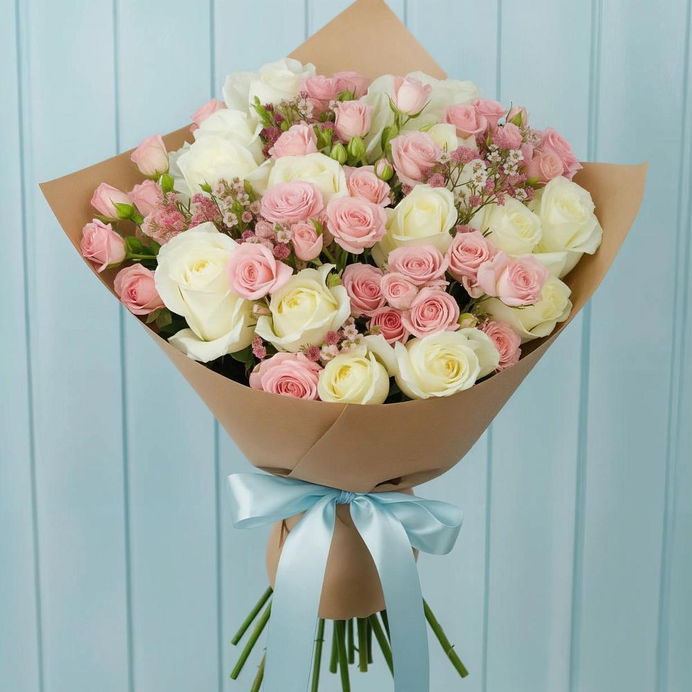 Букет цветов из: Розы в Новый Адыгея