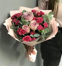 Букет цветов из:  Гвоздики и Розы #REPLACE_PRED# Новый Адыгея