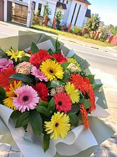 Букет цветов из:  Герберы #REPLACE_PRED# Новый Адыгея