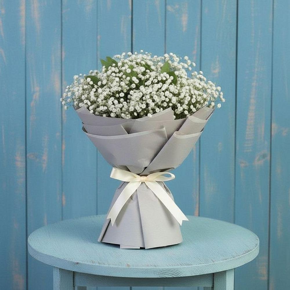 Букет цветов из: Гипсофила в Новый Адыгея