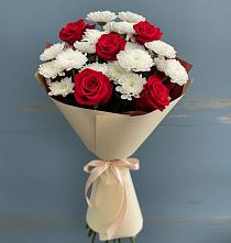 Букет цветов из:  Розы и Хризантемы #REPLACE_PRED# Новый Адыгея