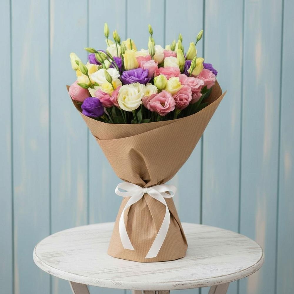 Букет цветов из: Лизиантусы в Новый Адыгея