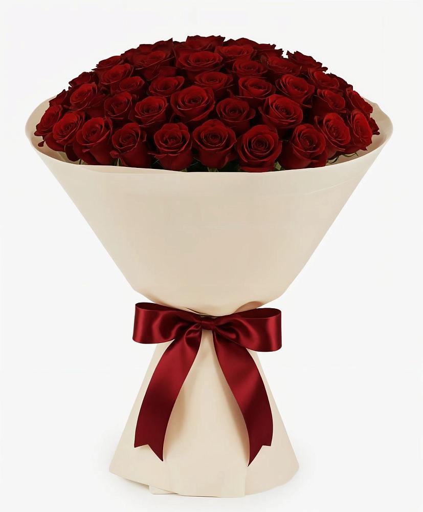 Букет 101 Бордовая роза Блэк Бакарра в Новый Адыгея