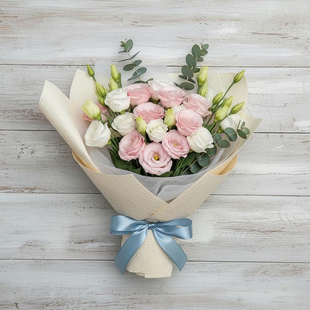 Букет цветов из: Лизиантусы в Новый Адыгея